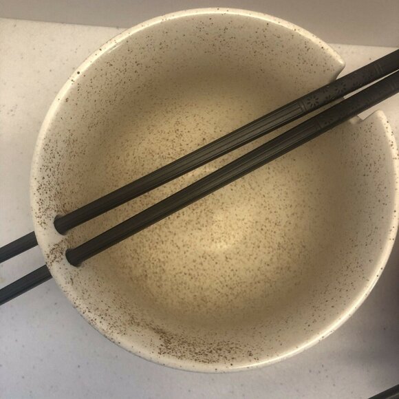 Mira Designs by FMC Ramen Udon noodle bowl set With Fiberglass Chopsticks - Picture 3 of 9